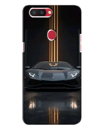 Чехол для OPPO R11s с картинкой «Lamborghini золотые линии»