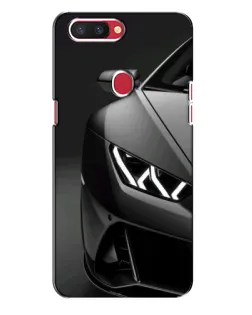 Чехол для OPPO R11s с картинкой «Lamborghini фары детализация»