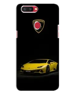 Чехол для OPPO R11s с картинкой «Lamborghini желтый акцент»