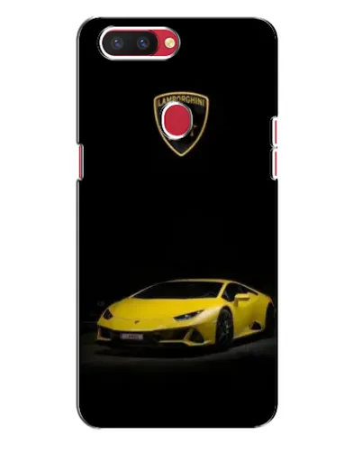 Чехол для OPPO R11s с картинкой «Lamborghini желтый акцент»