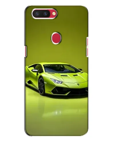 Чехол для OPPO R11s с картинкой «Салатовый Lamborghini Huracan»