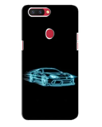 Чехол для OPPO R11s с картинкой «Неоновый контур Lamborghini»
