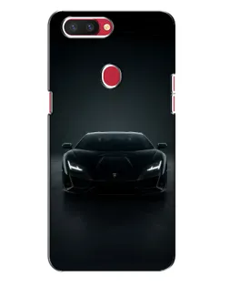 Чехол для OPPO R11s с картинкой «Черный Lamborghini Aventador»