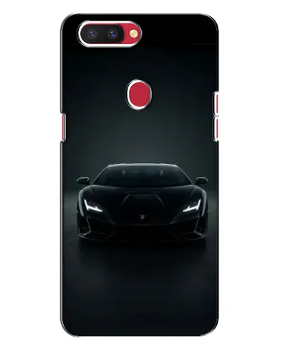 Чехол для OPPO R11s с картинкой «Черный Lamborghini Aventador»