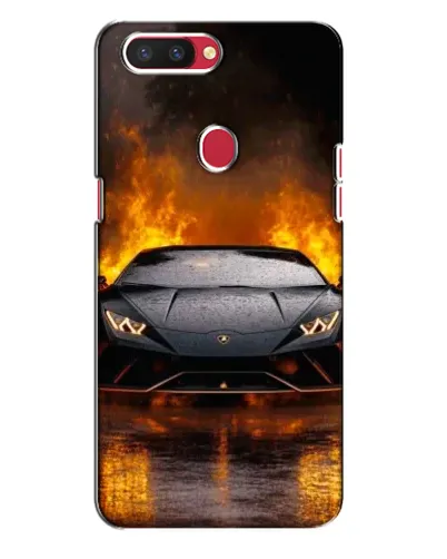 Чехол для OPPO R11s с картинкой «Lamborghini в огне»