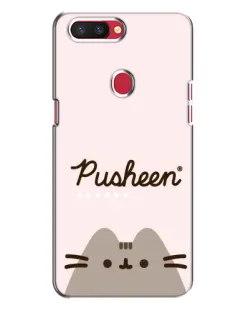 Чехол для OPPO R11s с картинкой «Pusheen логотип»