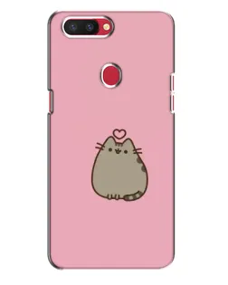 Чехол для OPPO R11s с картинкой «Pusheen сердце»