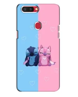 Чехол для OPPO R11s с картинкой «Stitch и Angel Love»