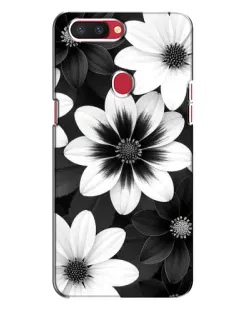 Чохол для OPPO R11s з картинкою «Монохромні айстри»