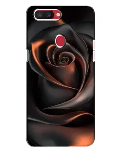 Чохол для OPPO R11s з картинкою «Шовкова чорна троянда»