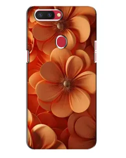 Чохол для OPPO R11s з картинкою «Помаранчева макро квітка»