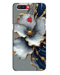 Чохол для OPPO R11s з картинкою «Біла квітка та золотий флюїд»