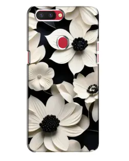 Чохол для OPPO R11s з картинкою «Об'ємні білі квіти»