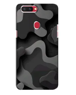 Чехол для OPPO R11s с картинкой «Темный абстрактный камуфляж»