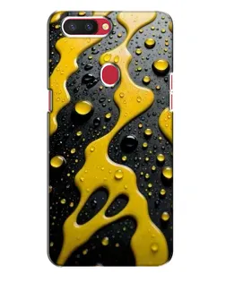 Чехол для OPPO R11s с картинкой «Жидкое желтое золото»