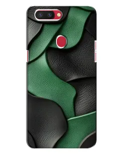 Чехол для OPPO R11s с картинкой «Зеленые кожаные волны»