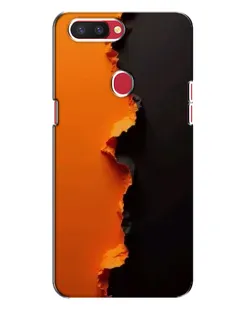 Чехол для OPPO R11s с картинкой «Оранжевый разлом»