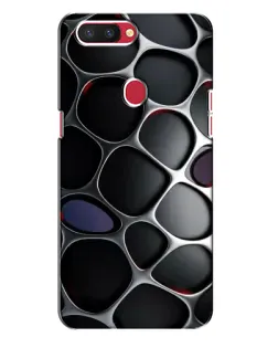 Чехол для OPPO R11s с картинкой «Объемная темная решетка»