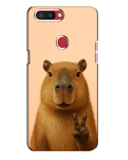 Чехол для OPPO R11s с картинкой «Капибара виктория»