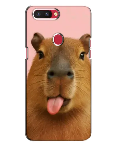 Чехол для OPPO R11s с картинкой «Капибара с языком» Чехол для OPPO R11s с картинкой «Капибара с языком»