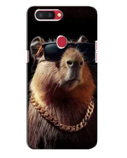 Чехол для OPPO R11s с картинкой «Капибара золотая цепь»