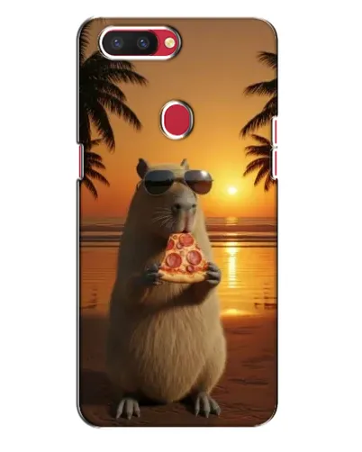 Чехол для OPPO R11s с картинкой «Капибара с пиццей» Чехол для OPPO R11s с картинкой «Капибара с пиццей»