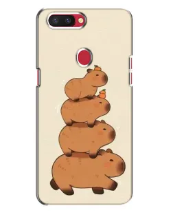 Чехол для OPPO R11s с картинкой «Башня из капибар»