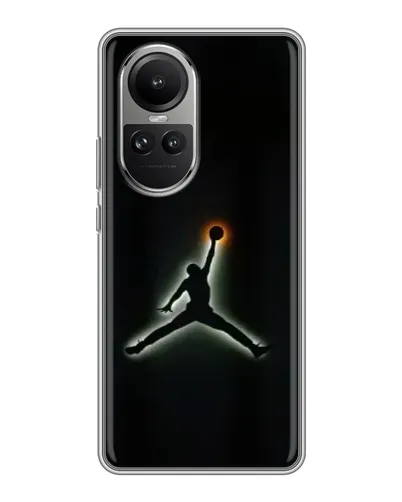 Чехол для OPPO Reno 10 Pro с картинкой «Jordan Gradient Logo»