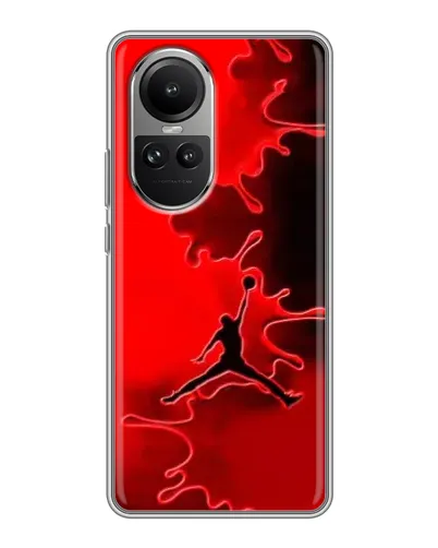 Чехол для OPPO Reno 10 Pro с картинкой «Jordan Red Smoke»