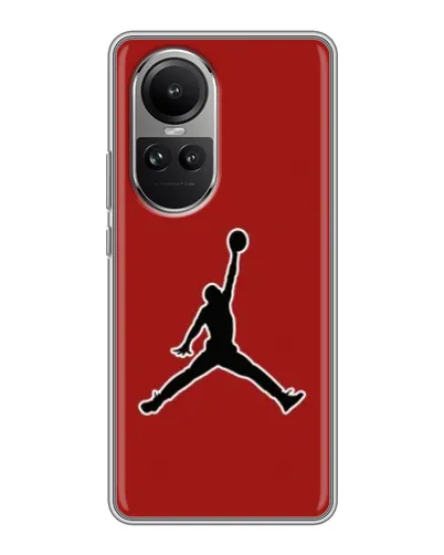 Чехол для OPPO Reno 10 Pro с картинкой «Jordan Red Back»