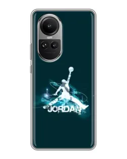 Чехол для OPPO Reno 10 Pro с картинкой «Jordan Blue Fire»