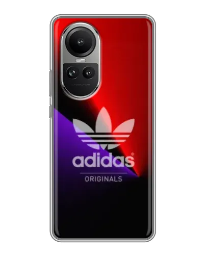 Чехол для OPPO Reno 10 Pro с картинкой «Adidas Red Neon» Чехол для OPPO Reno 10 Pro с картинкой «Adidas Red Neon»