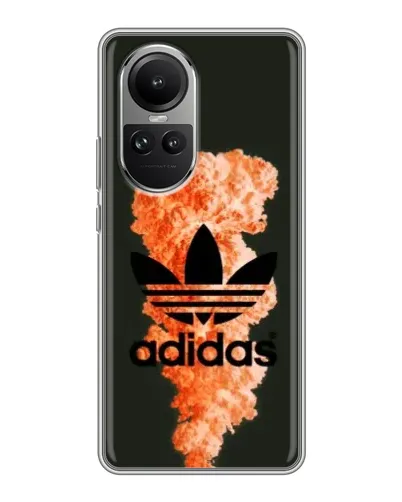 Чехол для OPPO Reno 10 Pro с картинкой «Оранжевый дым Adidas» Чехол для OPPO Reno 10 Pro с картинкой «Оранжевый дым Adidas»