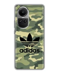 Чехол для OPPO Reno 10 Pro с картинкой «Милитари стиль Adidas» Чехол для OPPO Reno 10 Pro с картинкой «Милитари стиль Adidas»