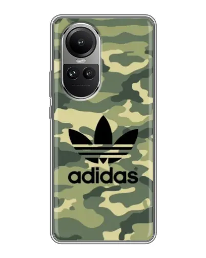 Чехол для OPPO Reno 10 Pro с картинкой «Милитари стиль Adidas» Чехол для OPPO Reno 10 Pro с картинкой «Милитари стиль Adidas»