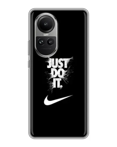 Чехол для OPPO Reno 10 Pro с картинкой «Текстовый принт Nike» Чехол для OPPO Reno 10 Pro с картинкой «Текстовый принт Nike»