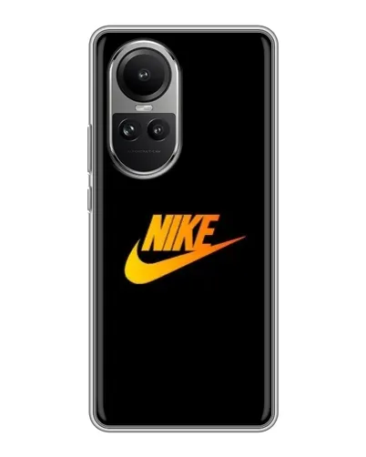 Чехол для OPPO Reno 10 Pro с картинкой «Золотой логотип Nike» Чехол для OPPO Reno 10 Pro с картинкой «Золотой логотип Nike»