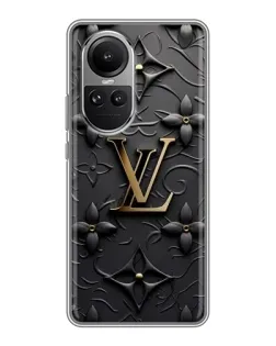 Чехол для OPPO Reno 10 Pro с картинкой «Кожаная текстура LV»