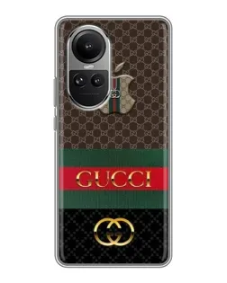 Чехол для OPPO Reno 10 Pro с картинкой «Gucci — брендированный десерт» Чехол для OPPO Reno 10 Pro с картинкой «Gucci — брендированный десерт»