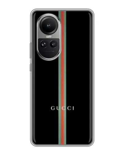 Чехол для OPPO Reno 10 Pro с картинкой «Gucci — строгая линия» Чехол для OPPO Reno 10 Pro с картинкой «Gucci — строгая линия»