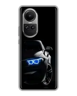Чехол для OPPO Reno 10 Pro с картинкой «BMW — ночной взгляд»