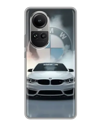 Чехол для OPPO Reno 10 Pro с картинкой «BMW в белом дыму» Чехол для OPPO Reno 10 Pro с картинкой «BMW в белом дыму»