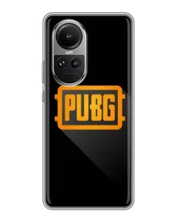 Чехол для OPPO Reno 10 Pro с картинкой «PUBG — рамка лого» Чехол для OPPO Reno 10 Pro с картинкой «PUBG — рамка лого»