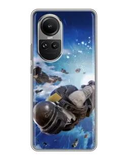Чехол для OPPO Reno 10 Pro с картинкой «Десант PUBG — прыжок» Чехол для OPPO Reno 10 Pro с картинкой «Десант PUBG — прыжок»