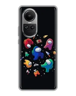 Чехол для OPPO Reno 10 Pro с картинкой «Among Us космос» Чехол для OPPO Reno 10 Pro с картинкой «Among Us космос»