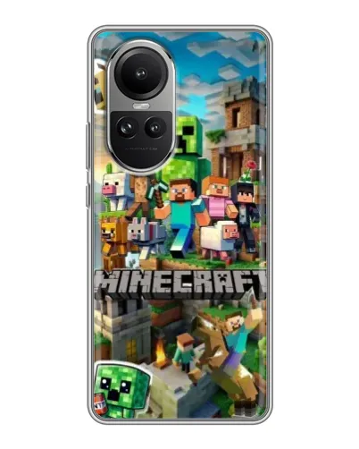 Чехол для OPPO Reno 10 Pro с картинкой «Замок Minecraft» Чехол для OPPO Reno 10 Pro с картинкой «Замок Minecraft»