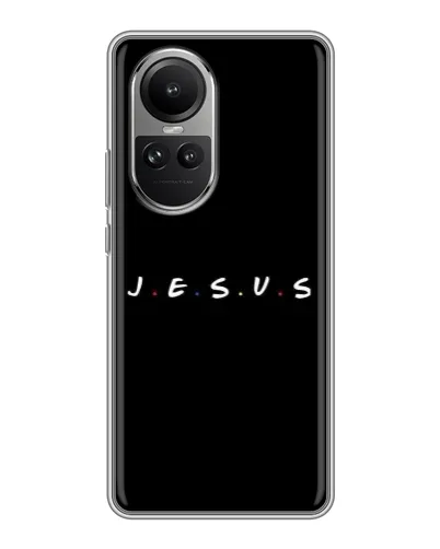 Чехол для OPPO Reno 10 Pro с картинкой «Точки веры J.E.S.U.S.» Чехол для OPPO Reno 10 Pro с картинкой «Точки веры J.E.S.U.S.»