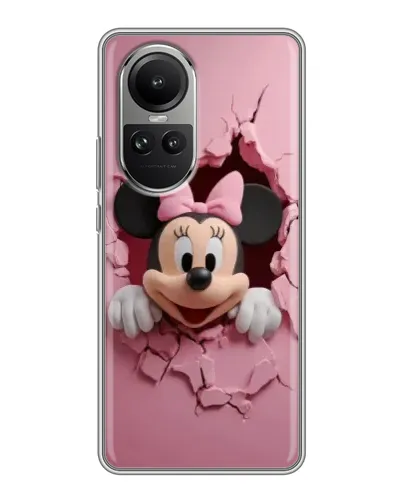 Чехол для OPPO Reno 10 Pro с картинкой «Минни сквозь стену»