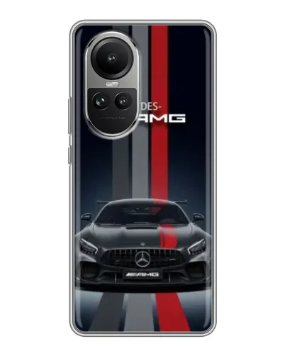 Чехол для OPPO Reno 10 Pro с картинкой «Mercedes — белый карбон» Чехол для OPPO Reno 10 Pro с картинкой «Mercedes — белый карбон»