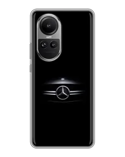 Чехол для OPPO Reno 10 Pro с картинкой «Mercedes — абстрактные линии»